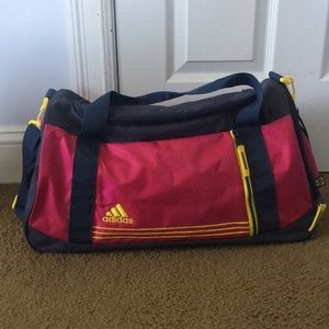 Pink Adidas gym bag